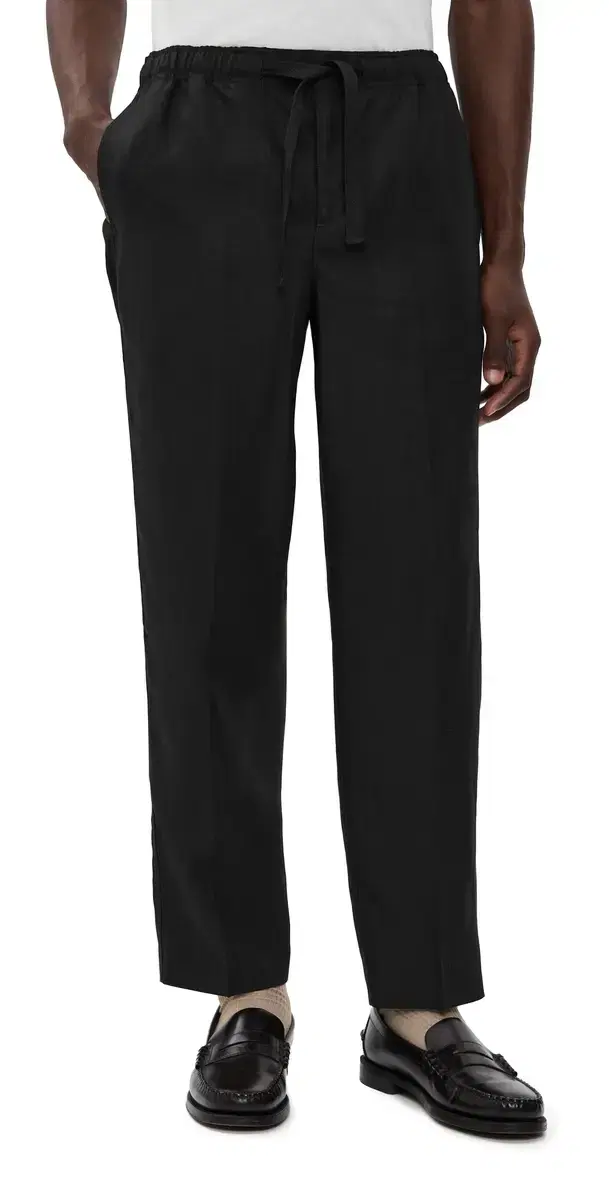 Alex Linen Pants Black