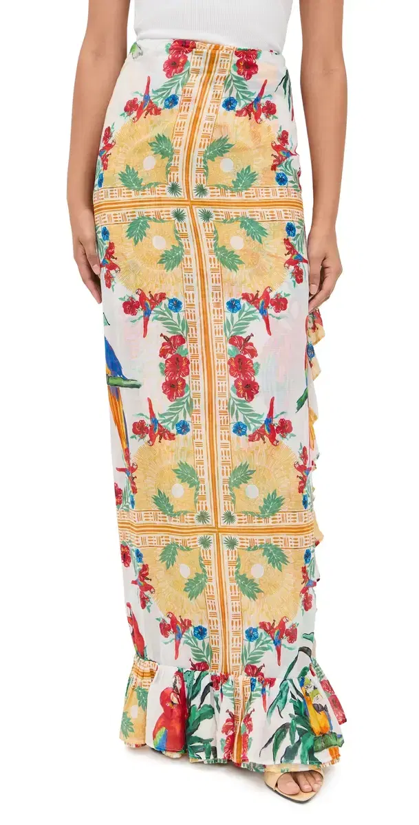 Coniglio Palm Beach Ruffle Power Pareo Tropical Aviary  Breeze