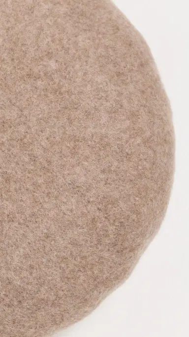 Hat Attack Classic Beret Taupe One Size | Thumbnail 4
