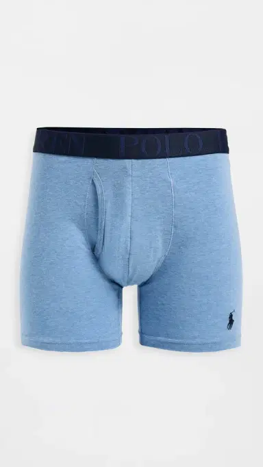 Polo Ralph Lauren Underwear Stretch Classic Fit Boxer Briefs 3 Pack Pale Royal/Monroe/Blue aturn | Thumbnail 3 Polo Ralph Lauren Underwear Stretch Classic Fit Boxer Briefs 3 Pack Pale Royal/Monroe/Blue aturn | Thumbnail 3