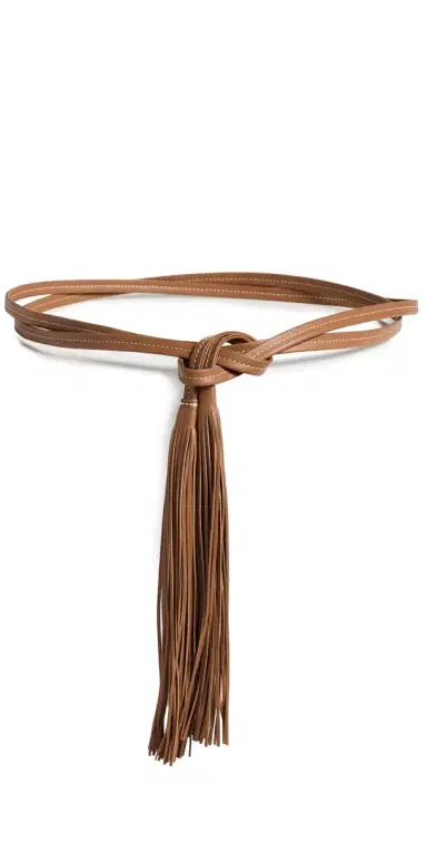 B-Low The Belt Coraline Fringe Wrap Belt Cuoio One Size | Thumbnail 1