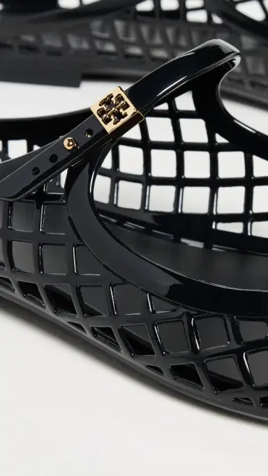 Tory Burch Mellow Mary Jane Jelly Flats Perfect Black / Gold 7 | Thumbnail 6