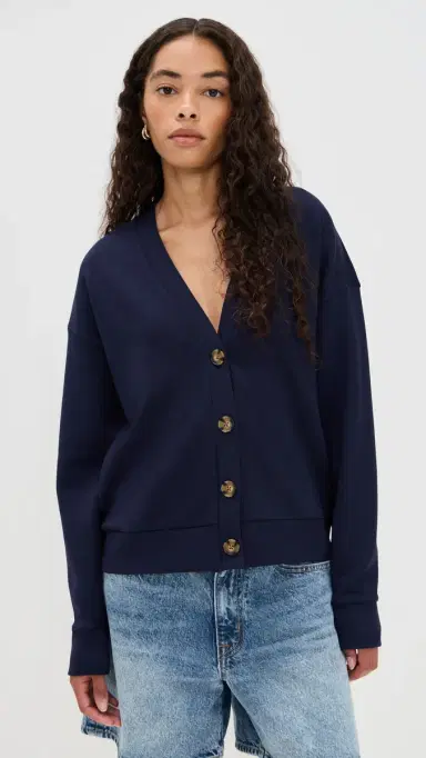LE BOP Maddie Cardigan Navy | Thumbnail 2