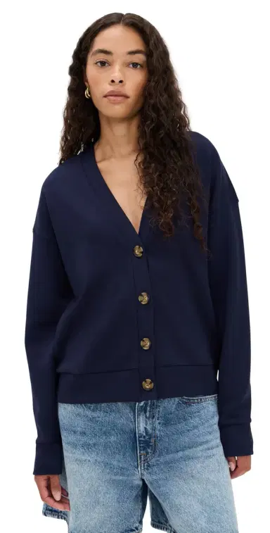 LE BOP Maddie Cardigan Navy | Thumbnail 1