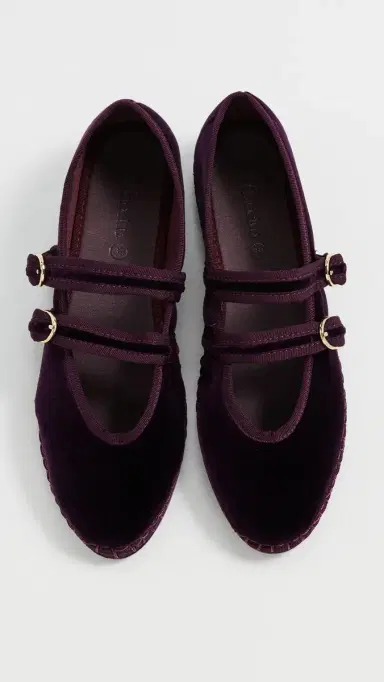 Flabelus Claire Velvet Mary Jane Flats | Thumbnail 5 Flabelus Claire Velvet Mary Jane Flats | Thumbnail 5