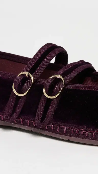 Flabelus Claire Velvet Mary Jane Flats | Thumbnail 6 Flabelus Claire Velvet Mary Jane Flats | Thumbnail 6