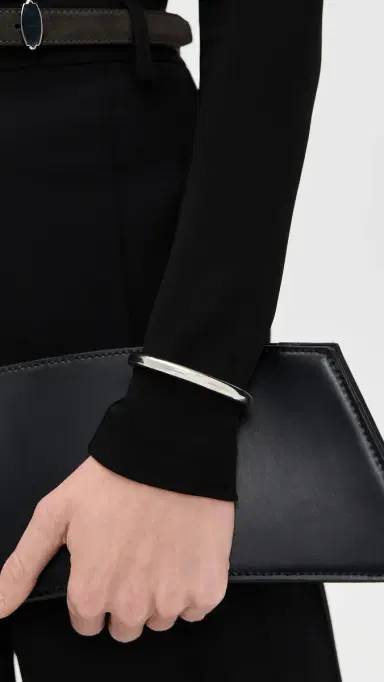 Jennifer Fisher Natasha Cuff Rhodium One Size | Thumbnail 3