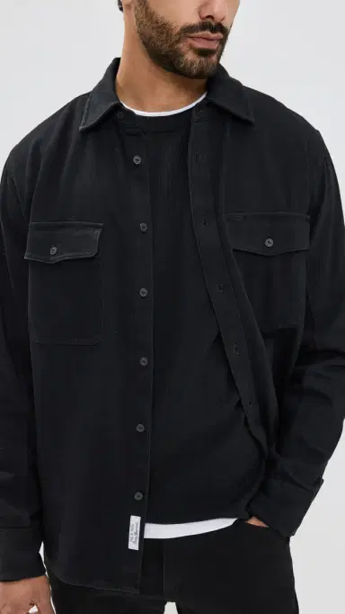 rag & bone Harvey Crew Black | Thumbnail 5