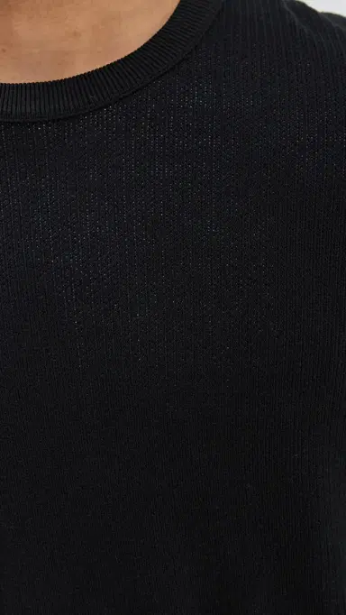 rag & bone Harvey Crew Black | Thumbnail 6