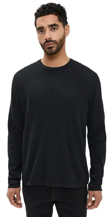 rag & bone Harvey Crew Black | Thumbnail 1