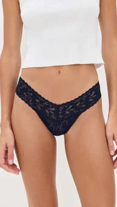 Hanky Panky Low Rise Thong Navy One Size | Thumbnail 2