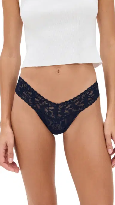 Hanky Panky Low Rise Thong Navy One Size | Thumbnail 5