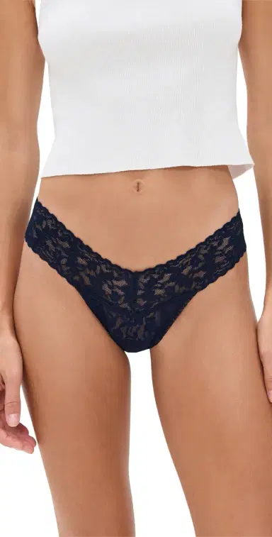 Hanky Panky Low Rise Thong Navy One Size | Thumbnail 1
