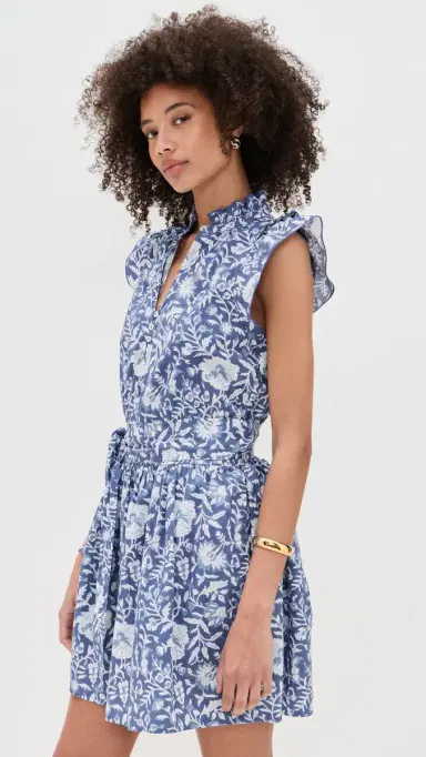 Marea Liz Dress Indigo Blossom | Thumbnail 4 Marea Liz Dress Indigo Blossom | Thumbnail 4