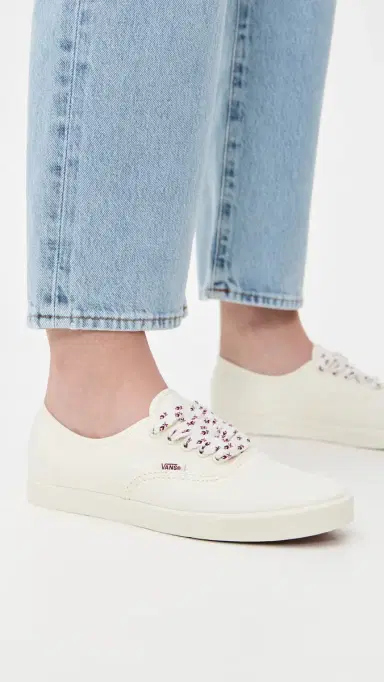 Vans Authentic Lowpro Sneakers Floral Laces Egret | Thumbnail 3