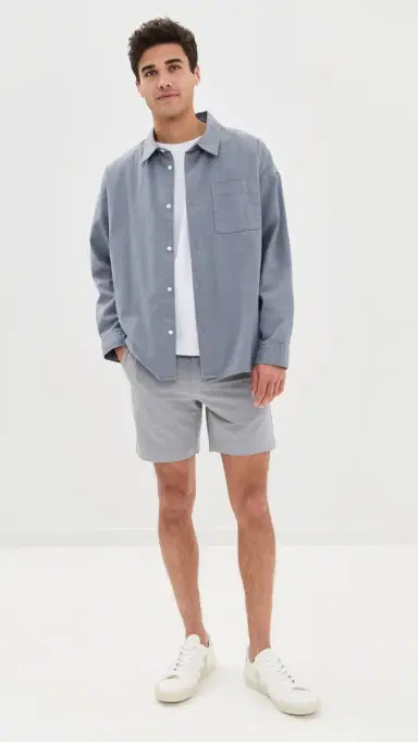 Faherty All Day Shorts 7 Ice Grey 32 | Thumbnail 5 Faherty All Day Shorts 7 Ice Grey 32 | Thumbnail 5
