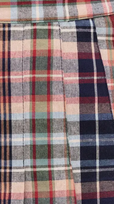 Rowing Blazers Plaid Pleated Skirt Classic Plaid L | Thumbnail 6