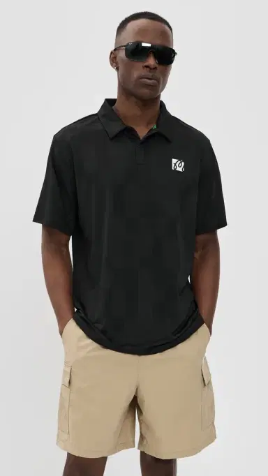 Malbon Performance Mesh Paneled Polo Black | Thumbnail 2 Malbon Performance Mesh Paneled Polo Black | Thumbnail 2