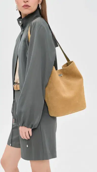 Tory Burch Suede Slim Bucket Bag | Thumbnail 3 Tory Burch Suede Slim Bucket Bag | Thumbnail 3