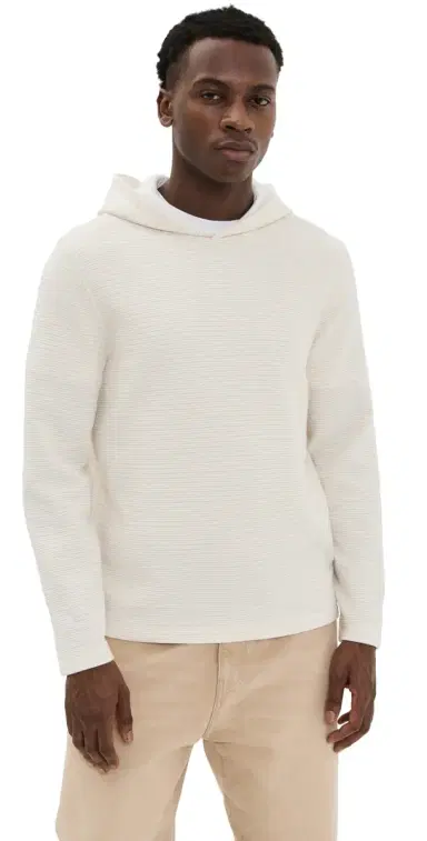 Vince Varigated Striped Double Face Hoodie Baja and/Natural | Thumbnail 1