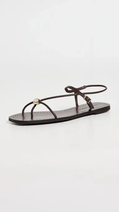 Loeffler Randall Lara Strappy Flat Sandals Espresso | Thumbnail 2 Loeffler Randall Lara Strappy Flat Sandals Espresso | Thumbnail 2