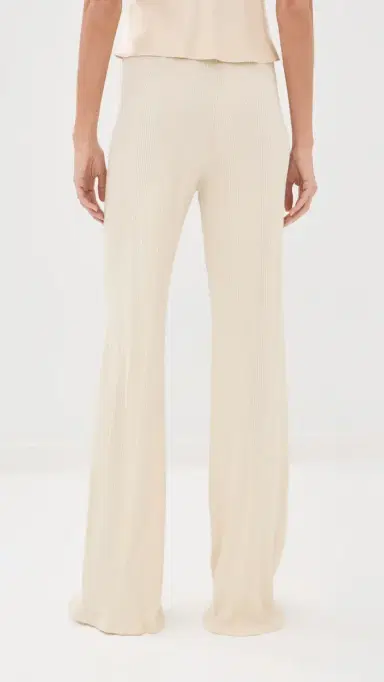 Sprwmn Wide Leg Easy Pants Creme | Thumbnail 3 Sprwmn Wide Leg Easy Pants Creme | Thumbnail 3