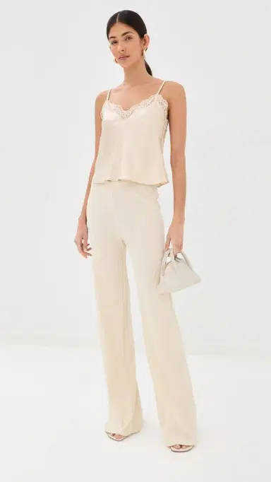 Sprwmn Wide Leg Easy Pants Creme | Thumbnail 5 Sprwmn Wide Leg Easy Pants Creme | Thumbnail 5