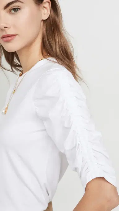 Veronica Beard Jean Waldorf Tee White L | Thumbnail 6