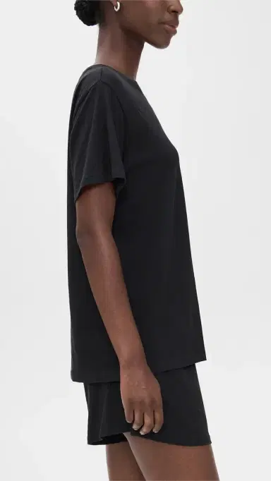 Lunya Pima Tee Short Set Black | Thumbnail 4