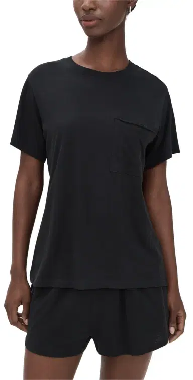 Lunya Pima Tee Short Set Black | Thumbnail 1