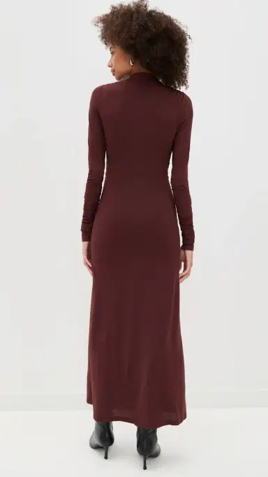 LIONESS Contour Maxi Dress Chocolate XS | Thumbnail 3 LIONESS Contour Maxi Dress Chocolate XS | Thumbnail 3