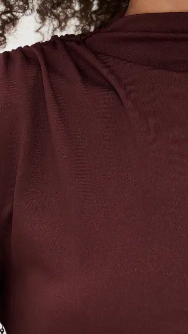 LIONESS Contour Maxi Dress Chocolate XS | Thumbnail 6 LIONESS Contour Maxi Dress Chocolate XS | Thumbnail 6