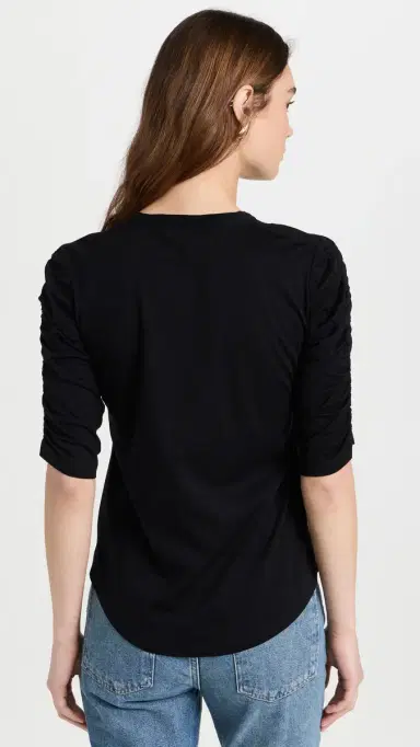Veronica Beard Jean Waldorf Tee Black | Thumbnail 3