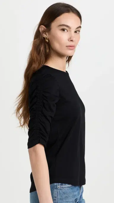 Veronica Beard Jean Waldorf Tee Black | Thumbnail 4