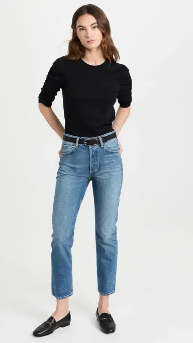 Veronica Beard Jean Waldorf Tee Black | Thumbnail 5