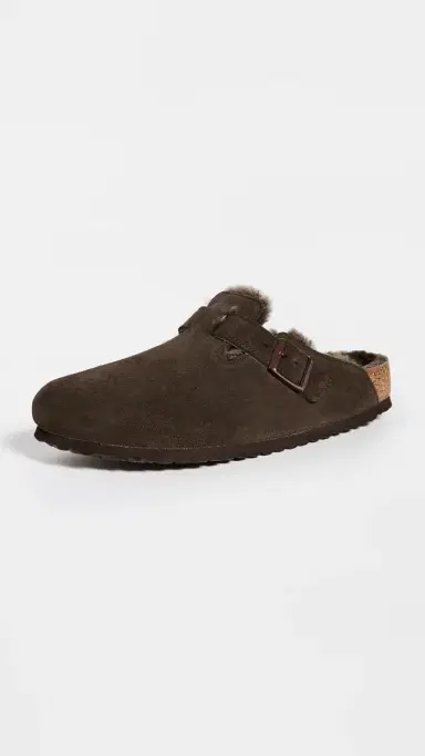Birkenstock Boston Shearling Clogs Mocha/Mocha | Thumbnail 3 Birkenstock Boston Shearling Clogs Mocha/Mocha | Thumbnail 3