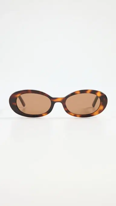 Elisa Johnson Lyric Leigh Sunglasses Brown Tortoise One Size | Thumbnail 2