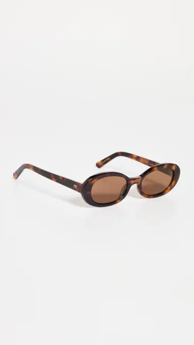 Elisa Johnson Lyric Leigh Sunglasses Brown Tortoise One Size | Thumbnail 4