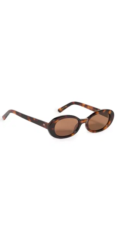 Elisa Johnson Lyric Leigh Sunglasses Brown Tortoise One Size | Thumbnail 1