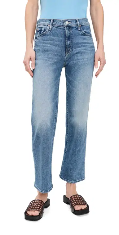 Mother Petite Lil Kick It Ankle Jeans Birds Gone Wild 31 | Thumbnail 1