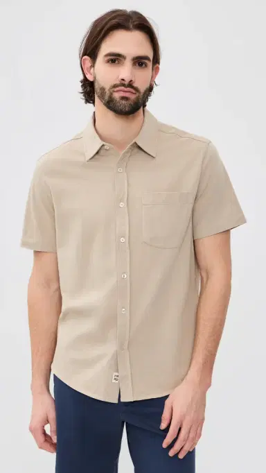 Fair Harbor The altaire Short Sleeve Shirt hell | Thumbnail 2