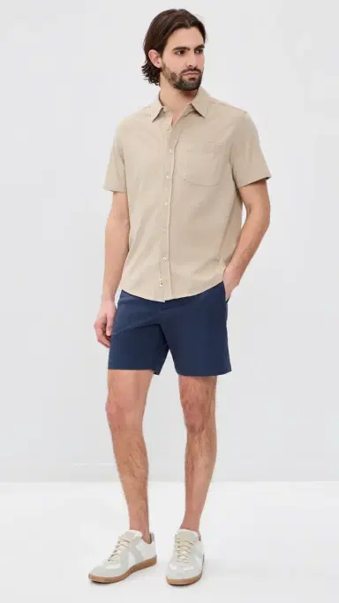 Fair Harbor The altaire Short Sleeve Shirt hell | Thumbnail 5