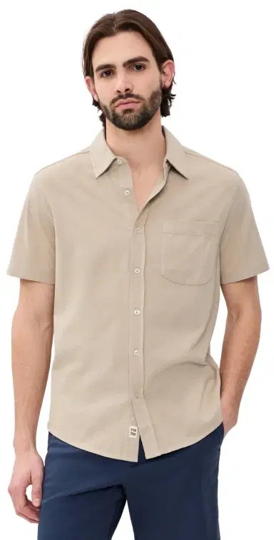 Fair Harbor The altaire Short Sleeve Shirt hell | Thumbnail 1