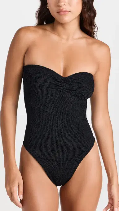 Hunza G Brooke Swim One Piece Black One Size | Thumbnail 2