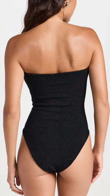 Hunza G Brooke Swim One Piece Black One Size | Thumbnail 3