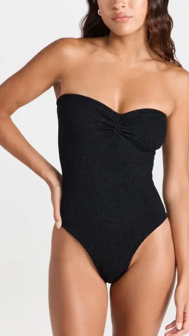Hunza G Brooke Swim One Piece Black One Size | Thumbnail 5