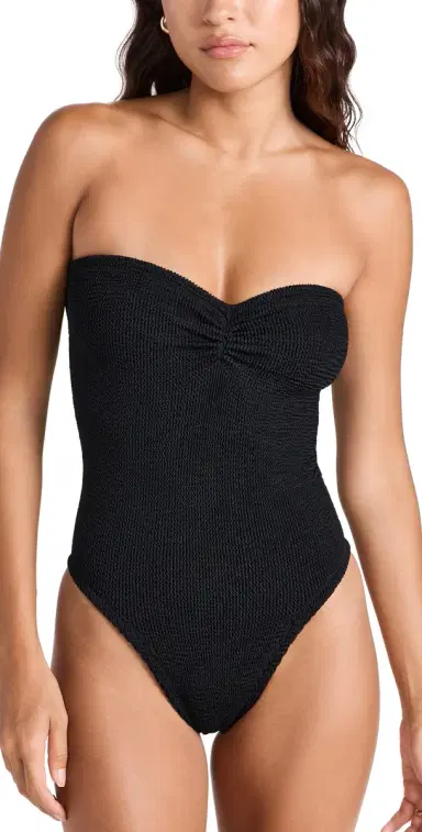 Hunza G Brooke Swim One Piece Black One Size | Thumbnail 1
