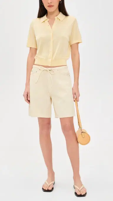 DL1961 Sienna Aura Low Slung Relaxed Short Ecru Aura | Thumbnail 5