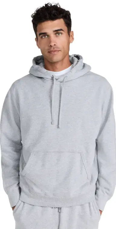REIGNING CHAMP Midweight Terry Standard Hoodie Heather Grey | Thumbnail 1 REIGNING CHAMP Midweight Terry Standard Hoodie Heather Grey | Thumbnail 1