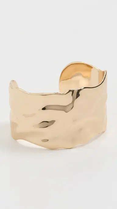 Ettika Thick Sculpted Cuff Gold One Size | Thumbnail 2